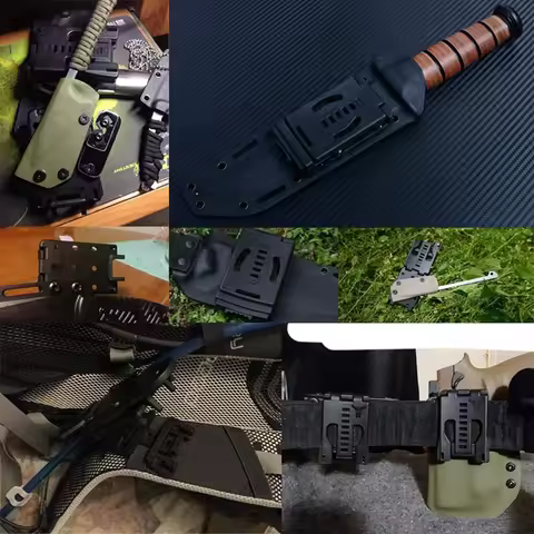 Travel Buckle Large Tek Lok Belt Clip Ring Knife Kydex Sheath/Holster With Hardware DIY With Lock Qu