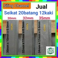12feet(20pcs-80pcs)plaster siling channel /c channel (ceiling) / besi siling Gantung /besi ceiling