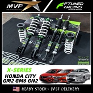 Ftuned X Series Adjustable High Low Soft Hard -  Honda City GM2 GM6 GN2 ( 18 MONTH WARRANTY )