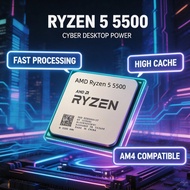 AMD | Ryzen 5 5500 R5 5500 7NM Desktop CPU Processor 6‑Core 12‑Thread 4.2GHz 65W TDP L3 16MB Socket