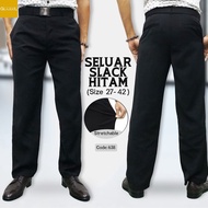 SELUAR SLACK HITAM LELAKI 638 SIZE 27-42