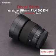 56-1.4 X Mount Lens Protective Skin para sa Sigma 56mm f/1.4 DC DN Contemporary X Mount Lens Protect