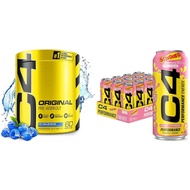 Cellucor C4 Original Pre Workout Powder ICY Blue Razz & C4 Energy Drink, STARBURST Strawberry, Carbo
