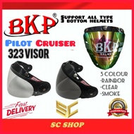 🔥READY STOCK🔥 3 Button visor 323 for BKP MHR MS88 NS88 SGV