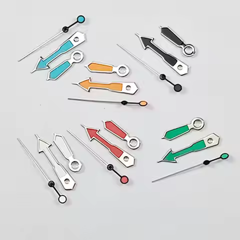 NH35 Watch Hands 8.5*12*12.5mm NH34 NH35A NH36 7S36 4R36 Silver Border Pointers Green Luminou Orange