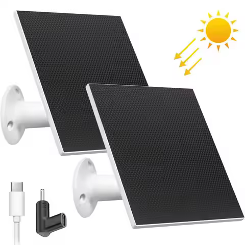 10W Solar Panels for Ring Stick Up Cam/Pro Battery Spotlight Cam Plus/Pro Battery Reolink Argus Eco/