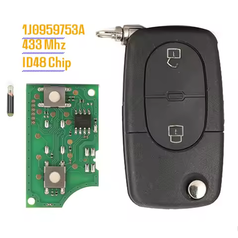 jingyuqin New 2B Remote Full Car Key Keyless For VW Volkswagen Golf MK4 Passat 1998 1999 2000 2001 1