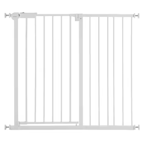 VEVOR Baby Gate 28/30/36 Inches High Dog Gate Easy Step Walk Thru Child Pet Security Pressure Mount 