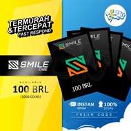 INSTANT KIRIM SMILE ONE CODE 1000 COINS 100 BRL