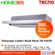 Tecno Telescopic Cooker Hood 90cm TH 916TD