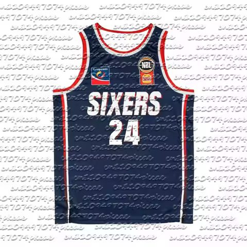 2026 New Fashion Adelaide 36ers Away Navy Basketball Jersey Vest #24 Adults & Kids Breathable Quick