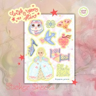 [Hippie Pixie PH] Make a Wish - Wish Upon A Star Sticker Sheet Waterproof Glitter Matte Vinyl