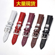 Watch Accessories White Red Purple Watch Strap Belt Leather Watch Strap Genuine Leather Strap 12-24m