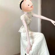 CHANGTONG | ชุด OOTD สไตล์ฝรั่งเศส พร้อมเสื้อคอกวีและกระโปรงปัก