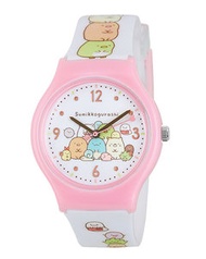 (粉紅/白錶帶) 日本超人氣 角落生物 卡通手錶