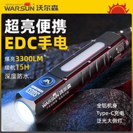 [WARSUN] WARSUN SQ03 Aluminum Alloy Mini Flashlight Rechargeable Outdoor Portable Super Bright Long-