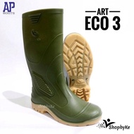 Sepatu Boots Karet Merk Ap Boots Terra Eco 3 Hijau Size 38-43 Murah