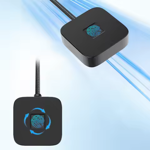 USB Fingerprint Reader with 5ft Cable Fingerprint Scanner Biometric Fingerprint Login Reader for Win