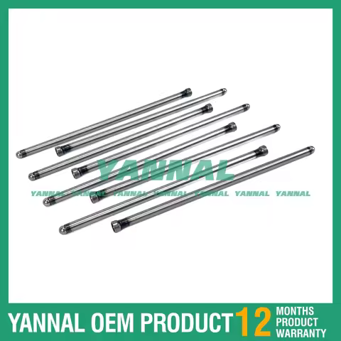 8 PCS 4TNV82 4TNV86 4TNV84 4TNV88 Valve Push Rod For Yanmar Diesel Engine Parts