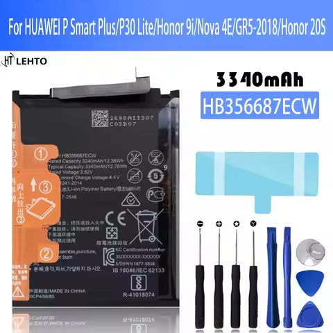 HB356687ECW Battery For Huawei Mate 10 Lite P30 Lite 4E Nova 2 Plus 2i NOVA3i 4e / Honor 9i Repair P