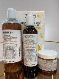 🔥包順豐 Kiehl's/Kiehls 科顏氏 金盞花三件套 內含：科顏氏金蓋花水500ml+科顏氏金蓋花潔面230ml+科顏氏金蓋花爆水霜100ml
