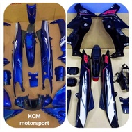 coverset motor yamaha 125z / 125zr 46 edition. hitam kilat