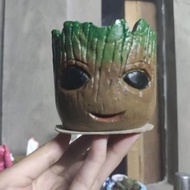 Groot Cement Character Pots