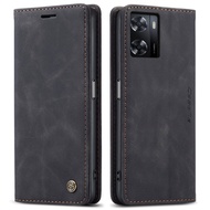 CaseMe 360 Ốp da cho Oppo A57 4G/a57s 4G/A77 4G/a57e 4G/a77s trường hợp bìa chất lượng cao đồng bằng