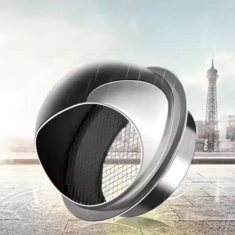 Dryer Vent Pipes Air Vent Grille External Kitchen Fans & Vents Nosed Round Wall Vent Outlet Air Cond