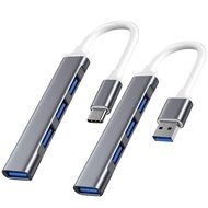 4-in-1 Combination Type C Mini USB Hub, Easy to switch USB 3.0-C Type Hub, 4 ports, Arrangement, 5Gb