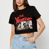 HITAM PUTIH Crop Top THE WARRIORS | Y2k style Unisex Crop Tee T-Shirt | Croptee All Size S M L XL | 
