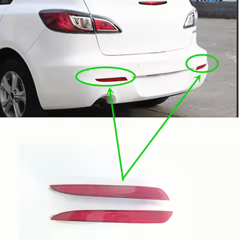 Car accessories body parts rear bumper reflector lamp for Mazda 3 2008-2012 BL sedan hatchback