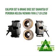 USED CALIPER SET & BRAKE DISC SET DAIHATSU EF PERODUA KELISA/KENARI/VIVA L7 L9 L250 JAPAN PARTS