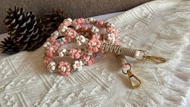 🌼D.I.Y. Handmade macrame flower phone strap/wristlet 🌼全人手編織花花手機繩。手機掛繩。掛頸繩。手腕繩。