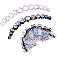 Oyaface 36 Pieces Ear Stretching Piercing Kit Acrylic Tapers Silicone Tunnels Plugs 00G-20mm Big Gau