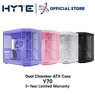 HYTE Y70 Dual Chamber ATX PC Case - Blac k/ Snow White / Taro Milk / Strawberry Milk / Blueberry Mil