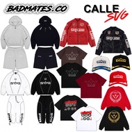 Calle De Larache x SVG Collaboration - Jacket Leather CALLE x SVG Halfzip Hoodie, Longsleeve Origina