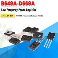 10PCS/lot Original Transistor 2SB649A B649 2SD669A D669 TO-126 160V 1.5A quality assurance