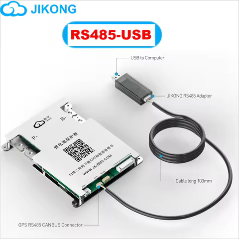 JKBMS RS485 Adapter to USB Computer Connection JIKONG BMS RS485 Accessories