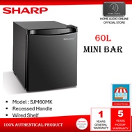 Sharp Mini Bar Fridge 60L - SJM60MK ( Black )