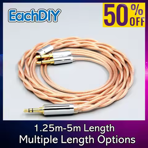 756 core OCC Earphone Cable For Hifiman Sundara Ananda HE1000se v2 HE6se V2 V3 he400se He-3 XS Type6