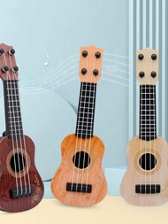 1入組隨機顏色兒童音樂樂器玩具模擬吉他，教育早期學習和心智發展Yuri Keke 吉他