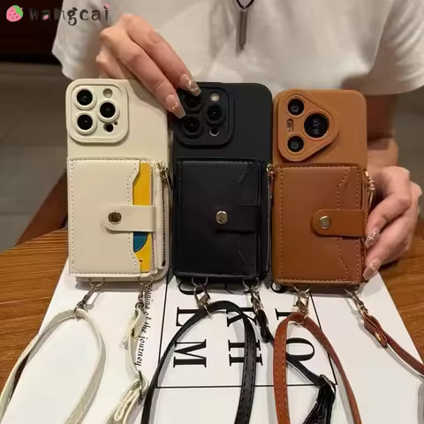 Lanyard Card Holder Case For OPPO Find X7 Ultra X6 X5 X3 X2 Pro X5 X3 X2 Lite X2 X3 Neo R15 Pro Busi