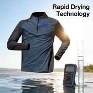 Loose plus size Unix badminton long sleeved 3D 3D 3D printed semi open zipper quick drying breathabl