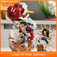 Shipping from Selangor 20cm ONE PIECE Luffy Cosplay 4rd Gear Action Figure Q Version Model Dolls Gif