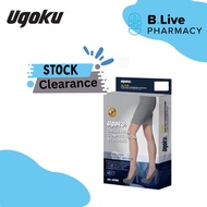 UGOKU UA-017BK THIGH-HIGH COMPRESSION STOCKING AST XXL NULL (BLACK)
