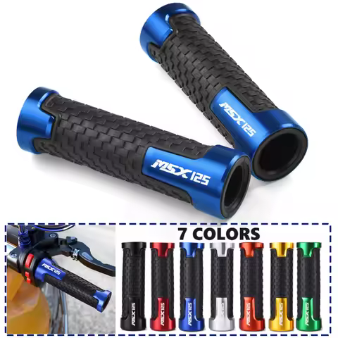 Motorcycle Handlebar Grips aluminum Rubber Moto Handle Thruster Grips For HONDA MSX125 MSX125Grom MS