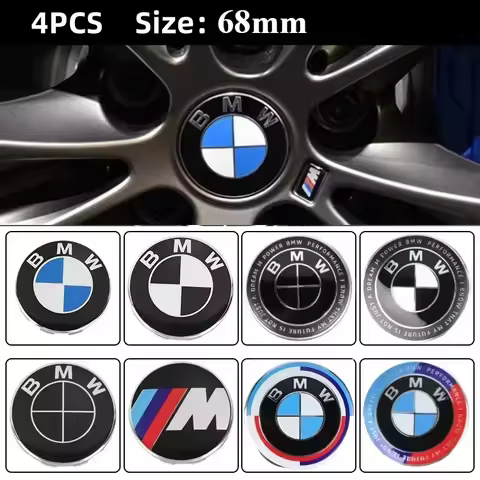 4pcs 56mm 68mm automobile tire center cover logo is suitable for BMW M1x3 E30 X3G01 F40 X3F25 E70 X5