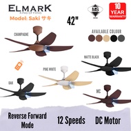 ELMARK SAKI REMOTE CEILING FAN BABY FAN 42” / KIPAS SYLING REMOTE CONTROL 42” SAKI
