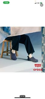 Levis x Crocs 男女共款 經典ALL TERRAIN CLOG 日式刺子繡丹寧布